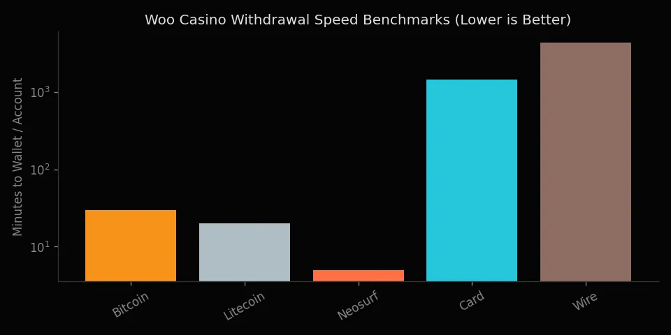 Withdrawal speed benchmark